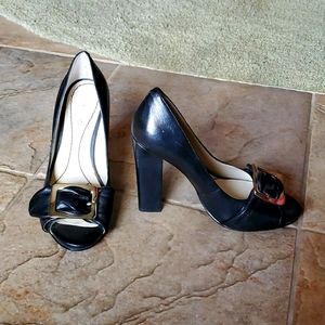 Nine West open toe heels
